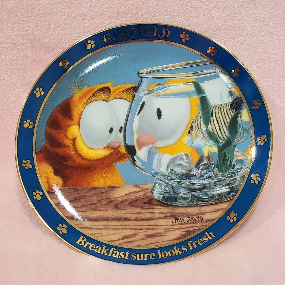 Garfield Breakfast Sure Looks Fresh decorative plate no. 8723